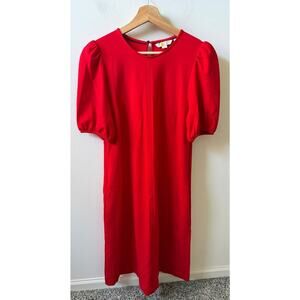 Boden red dress women's size 6